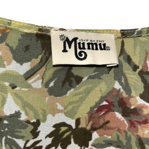 Show Me Your Mumu Autumn Neutral Flower print romper M - Picture 2 of 4